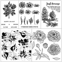 AZSG Flower Stamps Transparent Silicone Clear Stamps/seal for DIY Scrapbooking/Card Making/Photo Album Decoration Supplies 2024 - buy cheap