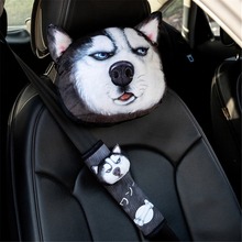 Cartoon Car Pillow Seat Belt Cover Shoulder Pad Car Styling Neck Pillow Shoulder Protector Nap Support Car Neck Rest Cushion Pad 2024 - buy cheap