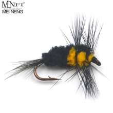 MNFT-10 Uds. 6 #, amarillo y con extremo, abeja negra, trucha, perca, señuelo de la pesca con mosca, insectos artificiales de imitación, Bumble para abejas 2024 - compra barato