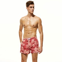 Printed Beach Shorts Men Swimsuit Swim Trunks Quick Dry Running Shorts Swimwear Beachwear Sports Shorts 2024 - buy cheap