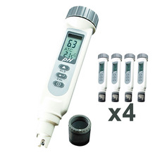 4 x pieces Digital pH Meter ATC Temperature C/F Water Quality Tester  + Free 3 pH Powder pH4.01, pH7.00, & pH10.01 Waterproof 2024 - buy cheap