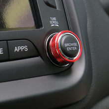 Marco de anillo embellecedor envolvente para coche, accesorios interiores, CD de aluminio, perilla de ajuste de volumen, pegatina de anillo para Jeep Renegade 15-16, 2 uds. 2024 - compra barato