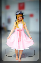 Bakemonogatari Nisemonogatari Oshino Shinobu lolita pink dress hat glasses Cosplay Costume Party Dress with hat 11 2024 - buy cheap