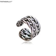 TOTASALLY New High Quality Cool Street Style  Finger Rings  Hot Fashion Ring For Women  Jewelry 100% Real 925 Sterling Silver 2024 - buy cheap