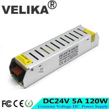 Best quality 24V 5A 120W Switching Power Supply Driver AC 100-240V Input to dc24v output SMPS for CCTV camera LED Strip Light 2024 - buy cheap