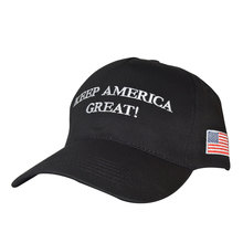 2020 Donald Trump Red Black Hat 3D Embroidery USA Flag Cap Cotton Baseball Hat Cap Breathable Soft Sports Cap 2024 - buy cheap