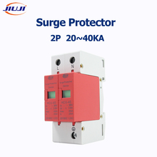 SPD AC 2P 20KA~40KA ~385V House Surge Protector Protective Low-voltage Arrester Device 1P+N Lightning protection 2024 - buy cheap