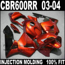 ABS injection factory fairings set for Honda CBR600RR 03 04 CBR 600 CBR600 RR 2003 2004 dark orange fairing kits  part 2024 - buy cheap