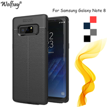 Wolfsay For Capa Samsung Galaxy Note 8 Case New Litchi Pattern TPU Case For Samsung Galaxy Note 8 Cover For Samsung Note 8 Case 2024 - buy cheap