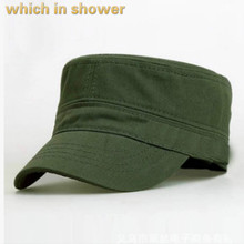 which in shower solid military hat for women men cotton blank army cap adjustable summer flat cap male female snapback sun bone 2024 - buy cheap