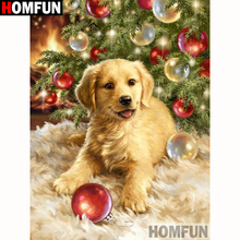HOMFUN Full Square/Round Drill 5D DIY Diamond Painting "Animal dog" Embroidery Cross Stitch 5D Home Decor Gift A18194 2024 - buy cheap