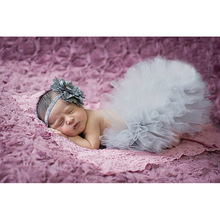 NEW Baby Girl Tulle Tutu with Matching Flower Headband Set Newborn Photography Props Little Girl Tutu Skirt 6 Colors GM001 2024 - buy cheap