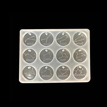Horoscope Pendant Silicone Mold DIY Epoxy Resin Round Charms Handmade Soap Molds Dried Flower Constellations Jewelry Accessories 2024 - buy cheap