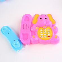 The Elephant Music Telephone Electric Light-emitting Toys For Children Educational Unisex Plastic 2-4 Years 2021 2024 - buy cheap