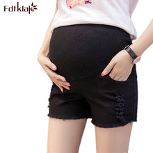 Fdfklak Maternity Pants Shorts for Pregnant Women Elasticity Waist Pregnancy Short Pant Summer Lady's Pants Maternity Clothes 2024 - buy cheap