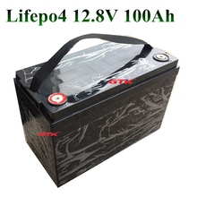 12.8V 100AH Lifepo4 100A BMS Battery Pack UPS Lithium Battery for Motor Boat RV Solar Energy Yacht solar light Golf Car + 10A 2024 - buy cheap