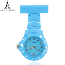 Clip-on Fob Nurse Watch Japan Brooch Hanging Watches for Nurse Men Women Pocket Watch relogio Clock Quartz Movement 2024 - buy cheap
