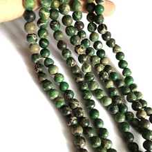 Wholesale 1string of 15.5“ Natural Green Sea Sediment Imperial Jaspe r 8MM POTATO Beads,Gem stone Loose Beads for jewelry making 2024 - buy cheap