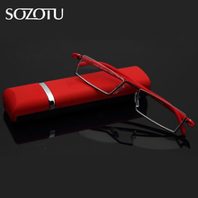 SOZOTU Slim Magnetic Reading Glasses Men Women Diopter Presbyopic TR90 Half-Frame Eyeglasses +1.0+1.5+2.0+2.5+3.0+3.5 YQ148 2024 - buy cheap