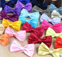 100 шт./лот для домашней собаки, двойные одноцветные галстуки-бабочки для большой собаки галстук-бабочка для домашних животных для вечеринки свадьбы LY92902 2024 - купить недорого