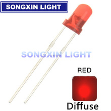 Minidiodo LED de 3mm de diámetro, diodo emisor de luz redondo de 3mm, Color rojo, luz LED para lámpara, componente electrónico, 100 Uds. 2024 - compra barato