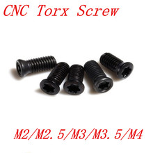 200-1000 unids/lote M2 M2.5 M3 M4 CNC inserto Torx tornillo para reemplazar insertos de carburo CNC herramienta de torno 2024 - compra barato