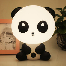 Baby night light Panda Night Light baby Bedroom Lamp Cartoon Pets Panda Unicorn Sleep Led Kid Lamp Bulb Table Lamps Children Gif 2024 - buy cheap