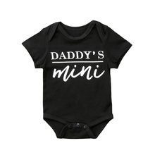 2019 Baby Clothing Newborn Baby Boys Girls Mama Daddy Letter Printed Romper Short Sleeve Jumpsuit Clothes Outfits 2024 - buy cheap
