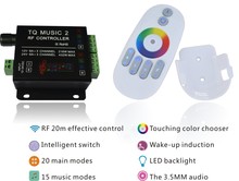 RGB светодиодный музыкальный контроллер с радиочастотным сенсорным дистанционным управлением; Стандартный вход; Выход 6 А * 3 канала 2024 - купить недорого