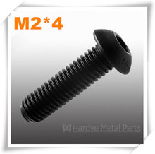 500pcs/lot M2*4 ISO7380 button head socket cap screw grade 10.9 black finish 2024 - buy cheap