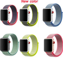 Woven band for Apple Watch strap nylon Sport loop 38mm 42mm 40mm 44mm bracelet for iwatch wristband Series 5/4/3/2/1 2024 - buy cheap