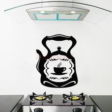 Sticker-kitchen Vintage Teapot Design Vinyl Wall Decor Cuisine Wall Art Decal Restaurant Home Decor Poster House Decoration 2024 - buy cheap