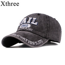 Xthree boné de beisebol unissex, chapéu casual bordado para homens e mulheres, estilo casual e hip hop 2024 - compre barato