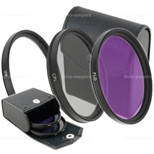 3 in1 37 40.5 43 46 49 52mm Filter kit UV FLD CPL Circular + Lens Filter Case Bag For canon for nion for sony DSLR Camera 2024 - buy cheap