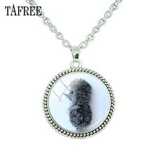 TAFREE Hedgehog In The Fog Necklace Animals Pendant long Chain for Men and Women Accessories Hot Fashion Statement Jewelry HF05 2024 - buy cheap