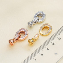 Wholesale DIY Natural Stones Beads Jewelry Making Accessories Silver/Gold/Rose Gold Metal Connector Clasps Findings 2024 - buy cheap