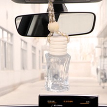 Car Perfume Bottle For Essential Oils Diffuser Auto Hanging Ornament Fragrance Car-styling Car Air Freshener Empty Glass 2024 - buy cheap