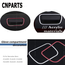 CNPARTS For Mercedes Benz GLA X156 CLA C117 W117 Class AMG Car Aluminum Stickers Glove Storage Box Rings Covers Accessories 2024 - buy cheap