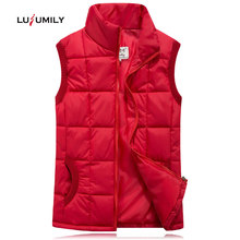 Lusumily 2021 Winter Women Vest Plus Size Sleeveless Jacket Black Female Casual Vest Women's Windproof Warm Waistcoat Outwear 2024 - buy cheap