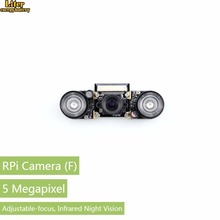 5 шт./лот Waveshare Raspberry Pi Camra для модели A +/B +/2 B/3 B модуль камеры ночного видения 5MP OV5647 веб-камера видео 1080p камера 2024 - купить недорого