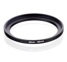 52mm to 58mm Metal Step Up Adapter Ring Step Up Lens Filter Ring Adapter fits filter hood flash 52-58 mm 52 to 58 2024 - buy cheap