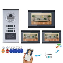 7inch Record Wired Wifi 3/4/5/6 Apartment/Family Video Door Phone Intercom System RFID IR-CUT HD 1000TVL Camera with 6 button 2024 - buy cheap