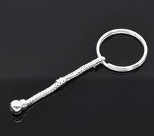Doreenbeads розница, 5 шт., серебристые брелки и брелки для ключей, подходит для европейского шарма 8 см 2024 - купить недорого