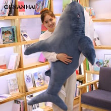 1pc 80/100cm Simulation Giant Size Bite Shark Plush Toys Real Like Creative Animal Shark Pillows Stuffed Soft Toys Children Gift 2024 - buy cheap