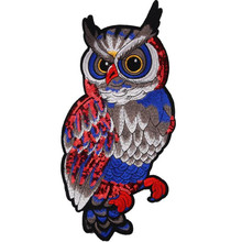 Clothing Women Shirt Top Diy Large Patch Owl bird Sequins deal with it T-shirt girls Biker Patches for clothes Aniaml Stickers 2024 - buy cheap