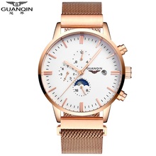Guanqin-relógio de pulso masculino, relógio de pulso mecânico com calendário, semana das horas, modelo masculino, de luxo 2024 - compre barato