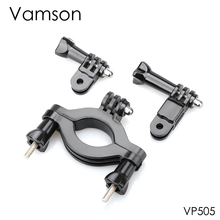 Vamson for Go Pro Accessories Bicycle Motorcycle Handlebar Mount  Tripods For Gopro Hero4 3+ 2 1 for Xiaomi for yi VP505 2024 - buy cheap