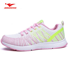 Baideng Breathable Mesh Sports Shoes for Female White Pink Running Shoes Woman Chaussures Femme Light Cheap Sneakers 2024 - buy cheap