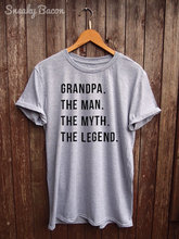 Рубашка для дедушки, подарки для дедушки, забавная футболка, подарок на день рождения, хлопковый слоган, tee-C519 2024 - купить недорого