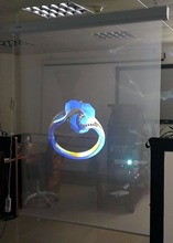 Película de proyección trasera holográfica, lámina de proyección trasera transparente autoadhesiva para pantalla de ventana, 1.524m x 1m 2024 - compra barato